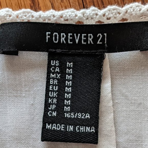 Forever 21 Cream Boho Tunic - Medium - Picture 8 of 8